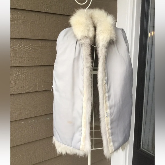 Vintage SAGA FOX silver fox real fur coat, size M, - Picture 11 of 13